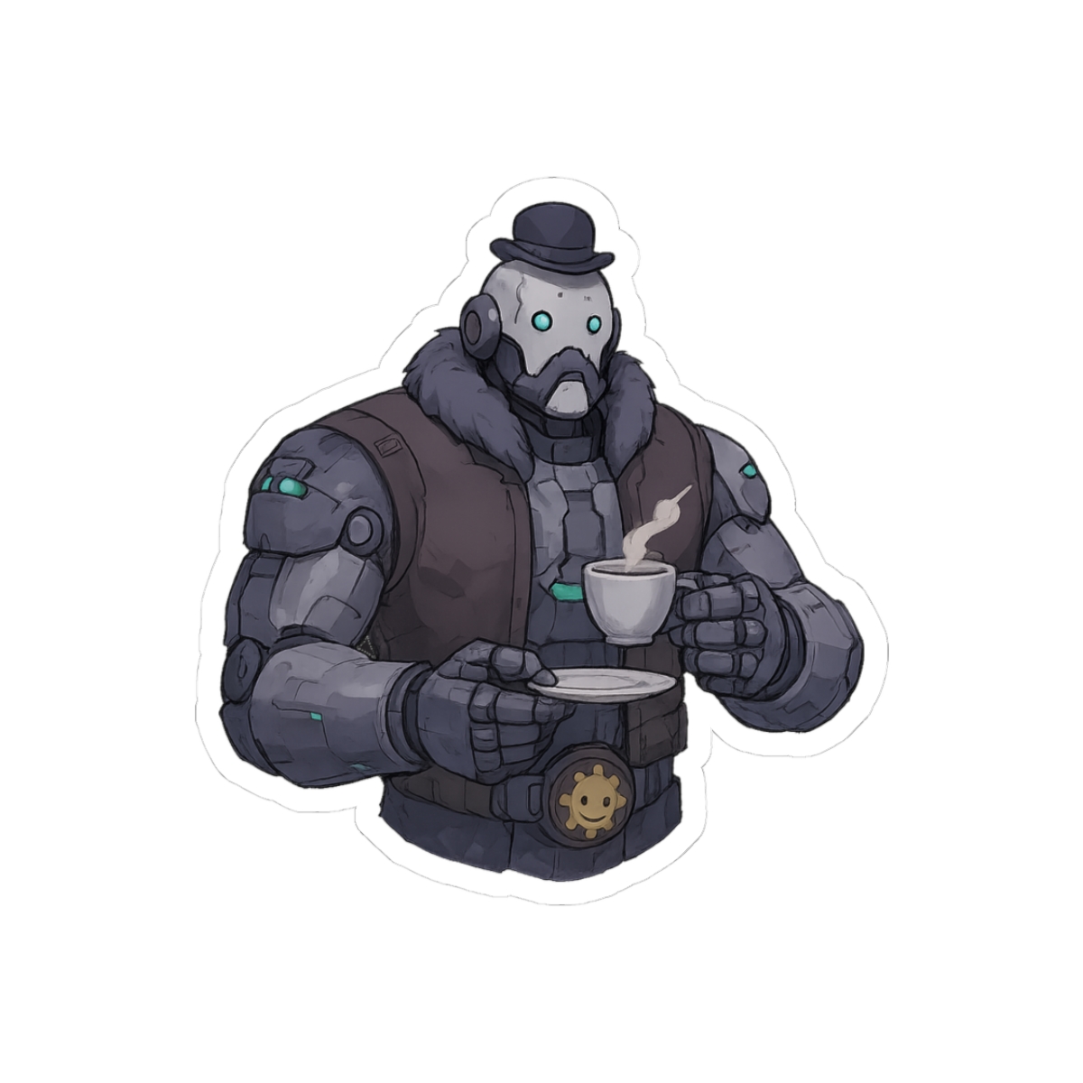 Big Omnic Butler Overwatch Sticker - Official stickers merchandise