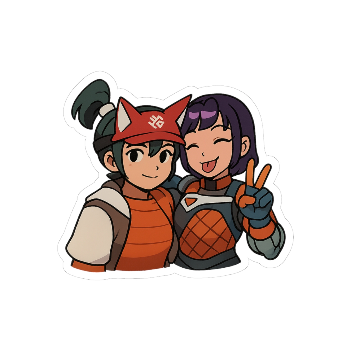 Juno and Kiriko Selfie Sticker - Official stickers merchandise