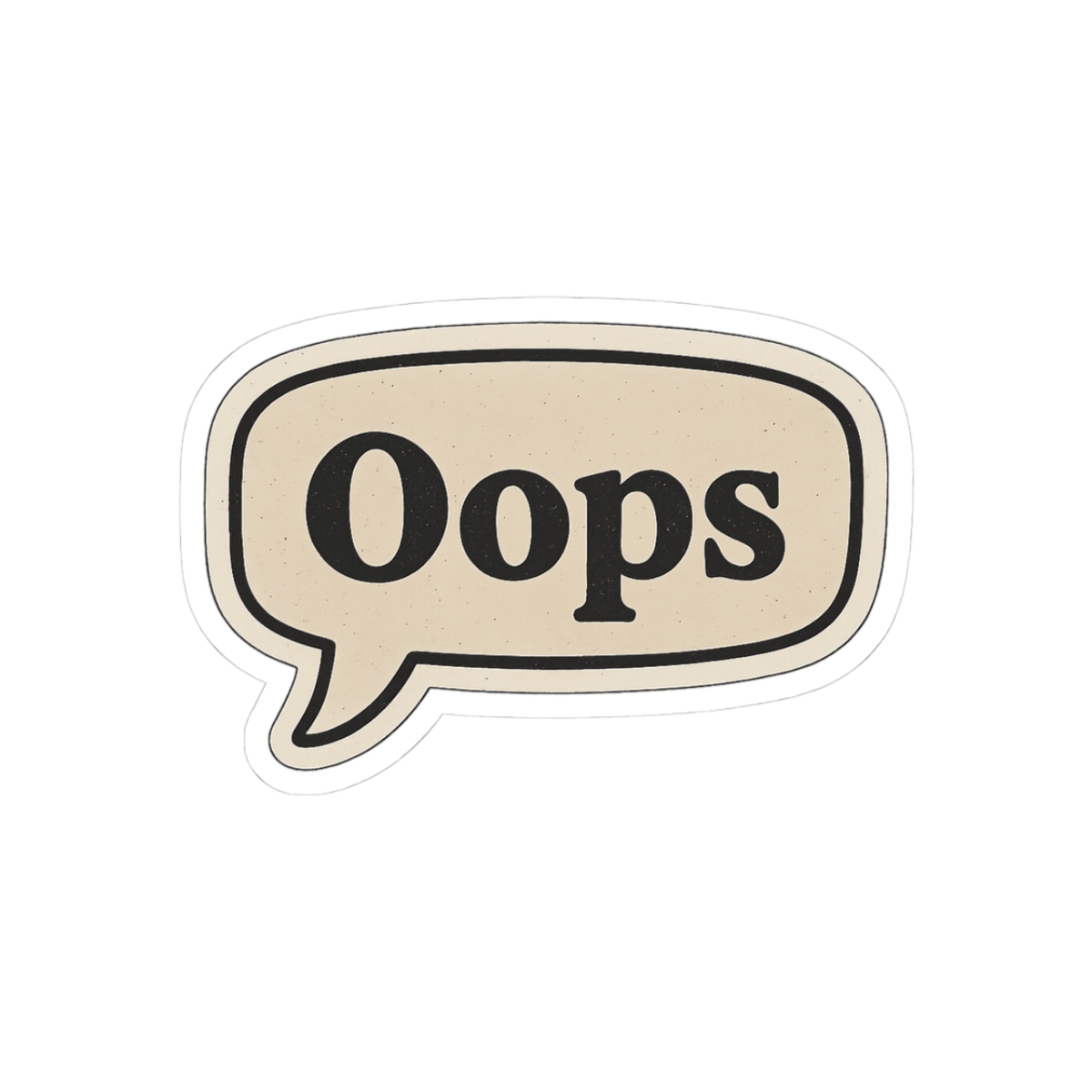 Funny Oops Playful Sticker - Official stickers merchandise
