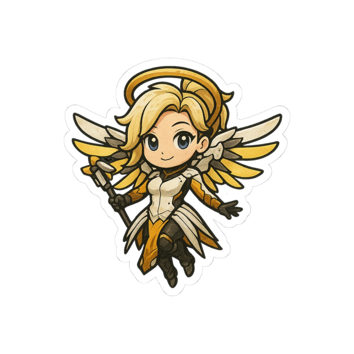 OverCute Mercy Vinyl Adorable Overwatch Sticker - Official stickers merchandise