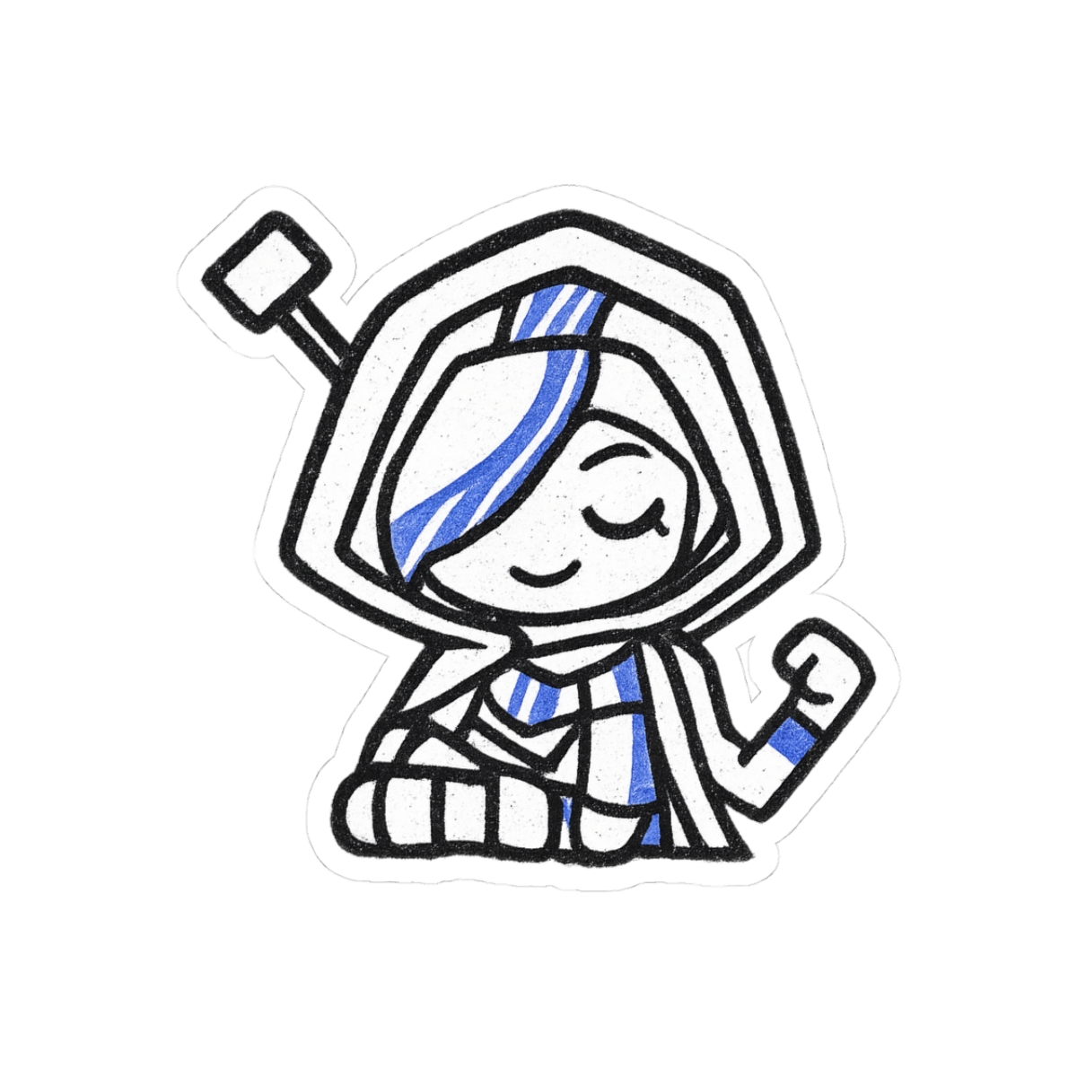 Ana MS Paint Overwatch Retro Sticker - Official stickers merchandise