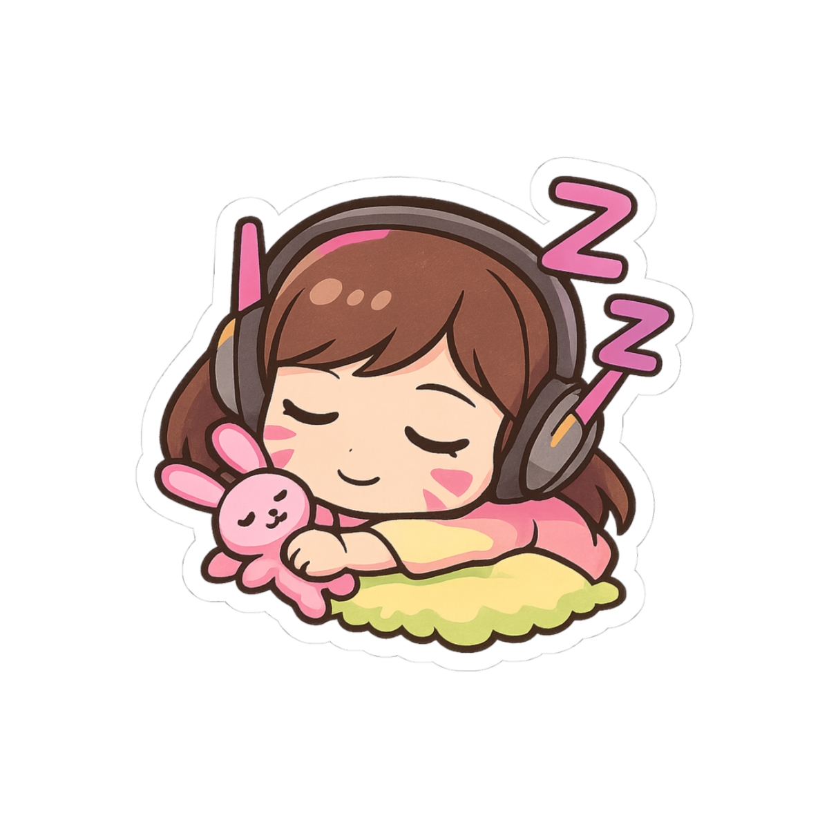 Sleepy D.Va Overwatch Sticker - Official stickers merchandise