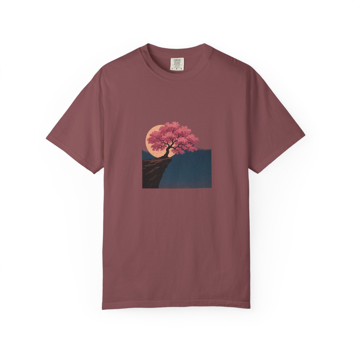 Overwatch Pink Leaves Tree Cliff Vista T-Shirt - Official t-shirts merchandise