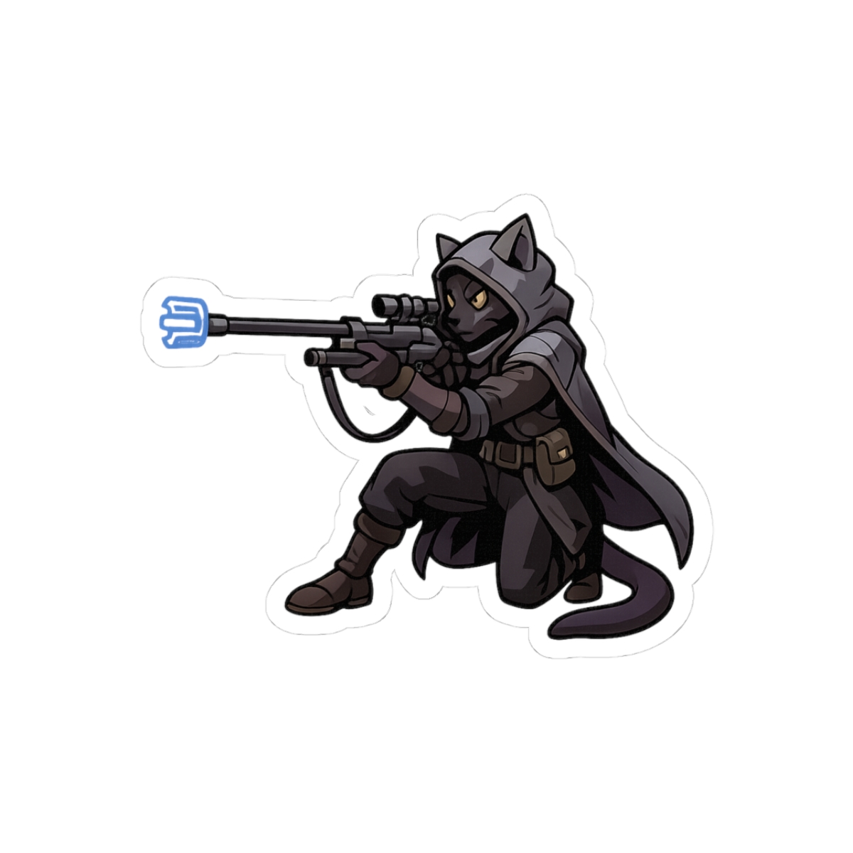 Ana on the Prowl Cat Feline Sticker - Official stickers merchandise