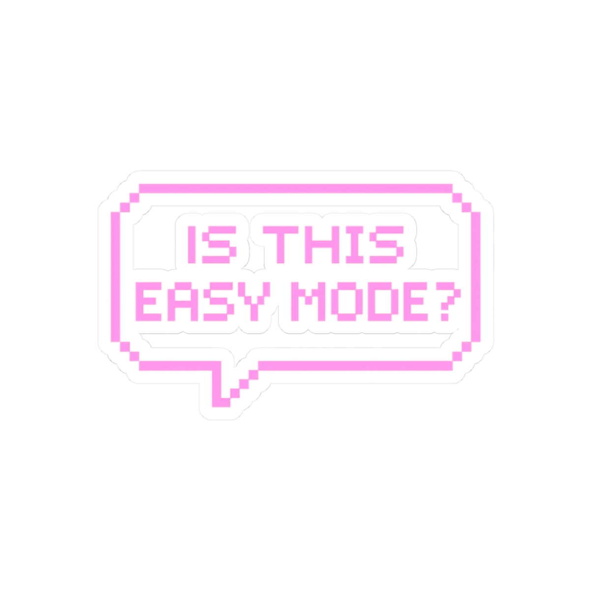 Easy Mode Gaming Sticker | Funny Vinyl Decal - alternate angle 3, merchandise