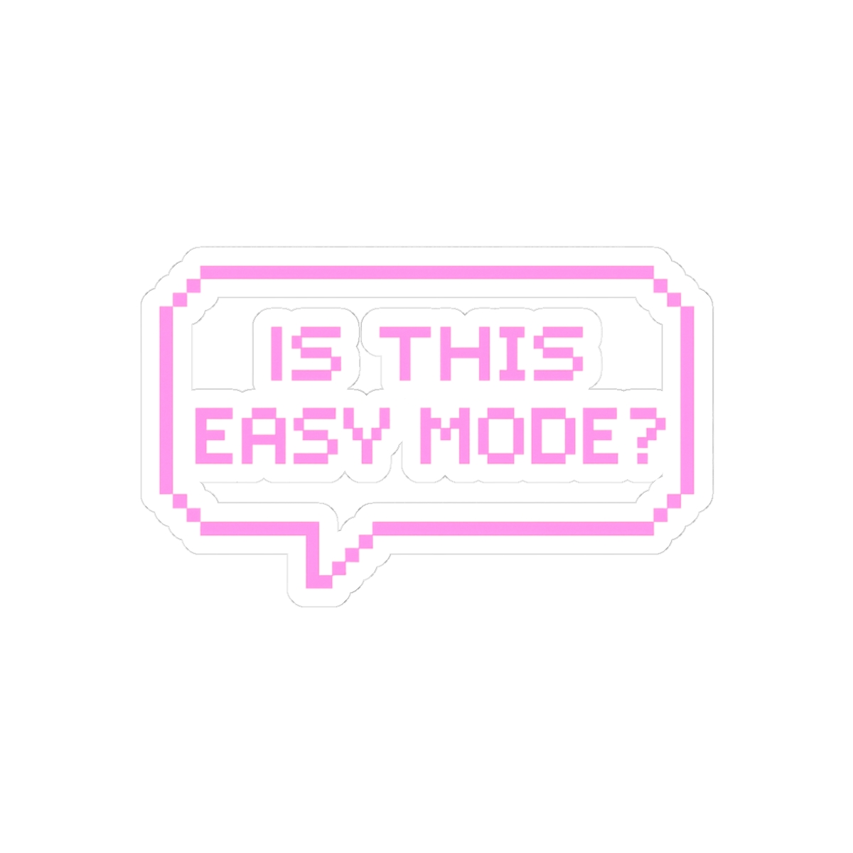 Easy Mode Gaming Sticker - Official stickers merchandise