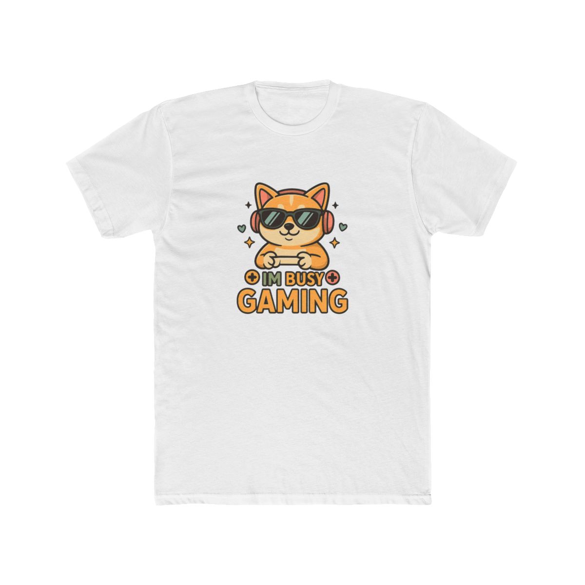 Dog Gamer Meow Im busy gaming T Shirt design - Official t-shirts merchandise