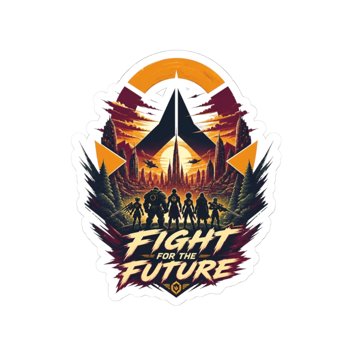 Overwatch "Fight for the Future" Sticker - alternate angle 2, merchandise